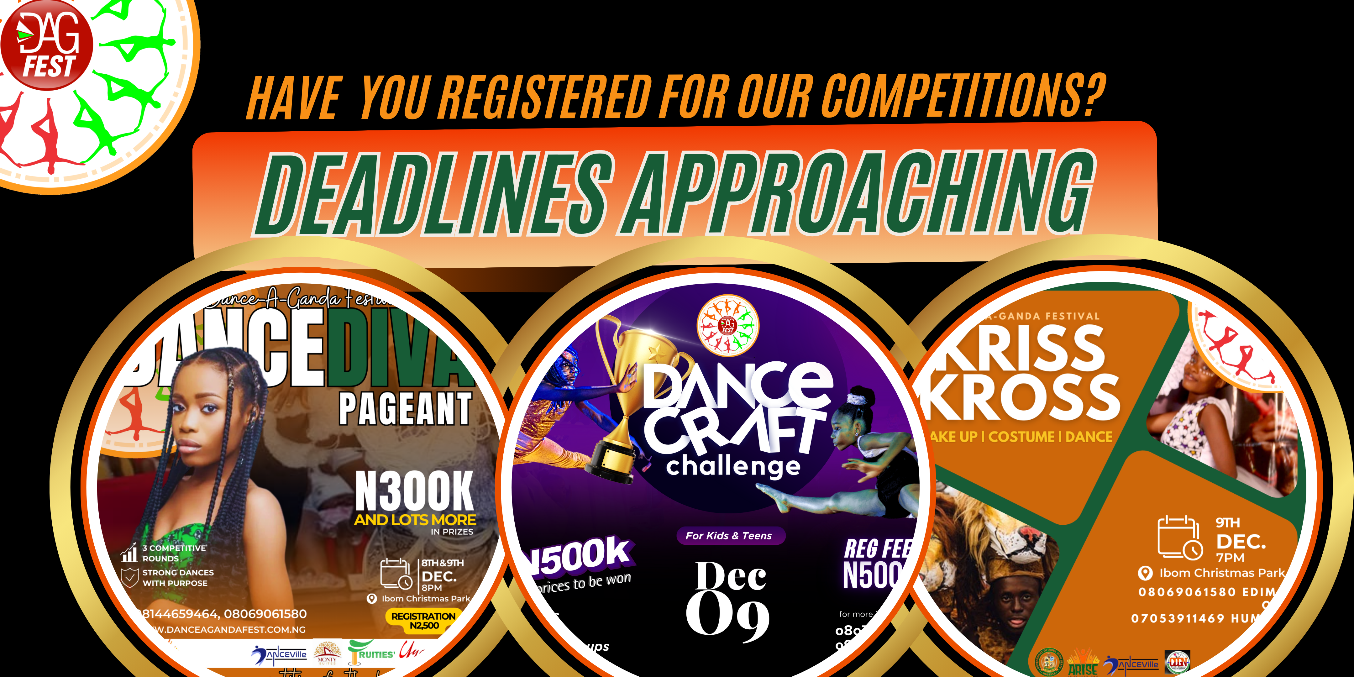 You are currently viewing COMPETITION DEADLINES FAST APROACHING
